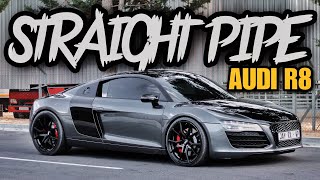 LOUD Audi R8 **STRAIGHT PIPED** Driving my dream car !!  This car is mental … #audir8 #carvlogs