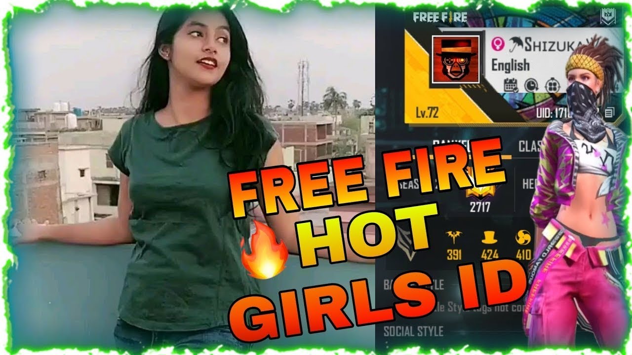 FREE FIRE GIRL PLAYER ID FACE REVEAL || FREE FIRE CUTE BEAUTIFUL GIRL FACE REVEAL || FF KAZUKA 🔥♥️