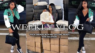 Vlog | Entrepreneur life pack + ship orders with me + how I take my pictures Ft Dossier