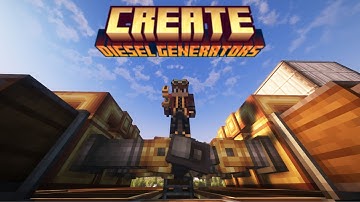 This Minecraft Create Addon Adds Cool New Power Sources, Oil Based Fuels and More!-Diesel Generators