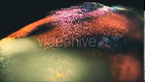 Abstract Colored Hill of Particles, Defocused Bokeh Seamless Loop