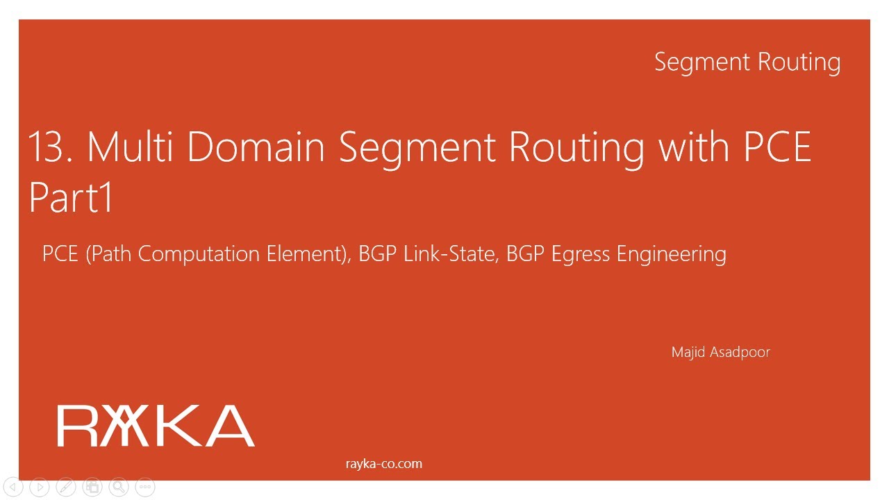 13. Segment Routing Multi Domain with PCE Part1 - RAYKA (are you a