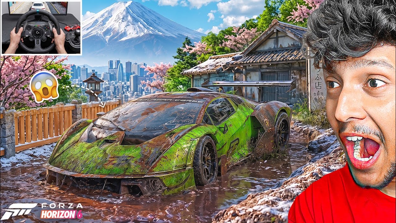 REBUILDING an OLD LAMBOGHINI ESSENZA Stuck In The SNOW!😱FORZA HORIZON 6 | LOGITECH G29
