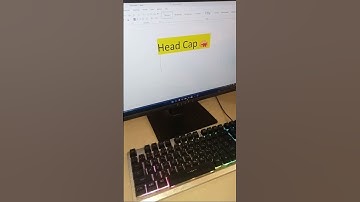 Head Cap Shortcut key in MS word #asmr #mstechtricks #keyboard #computer #trickshot #beauty #tech