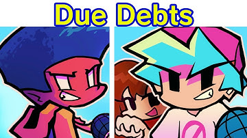 FNF 2HOT BF MIX & BLAZIN | Due Debts (Official Mod by RixFX