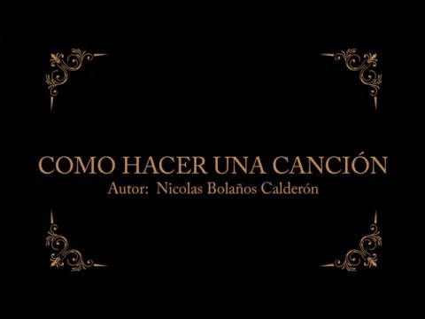 Putar Como Hacer Una Cancion - Peter Manjarrés