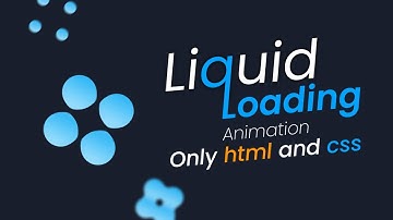 dot liquid loading animation using html and css | loading  without javascript | @codebrowser