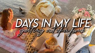 GETTING OUT OF A FUNK | sunset picnic, baking bread, & doing small things that bring me joy!