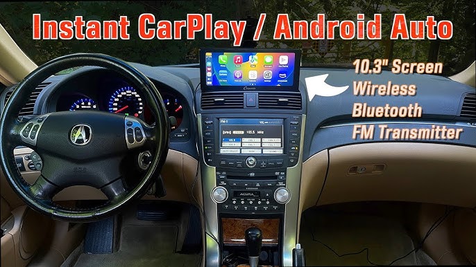 CARPURIDE 10” Wide Screen Wireless Android Auto & Apple Carplay