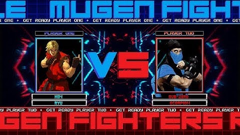 Mugen (Request) Ken (1P) & Ryu (2P) Vs Sub-Zero (CPU) & Scorpion (CPU)