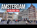 AMSTERDAM Netherlands A Majestic Dutch City 4K Walking Tour
