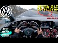 2020 volkswagen jetta gli s 20 tsi 228 hp top speed autobahn drive pov