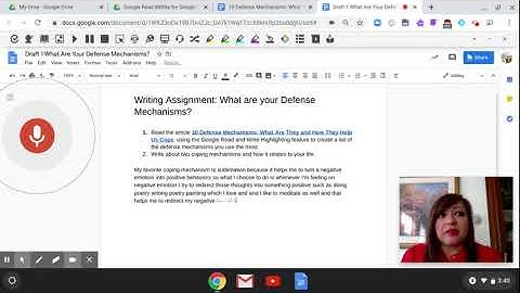 Using Google Read & Write Word Predictor and Talk and Type and