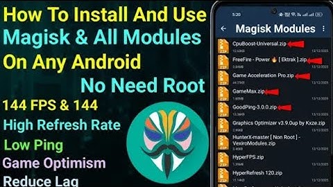 How to install and use magisk module without root#androidapp #app