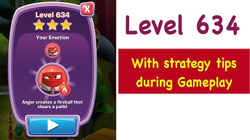 Inside Out Thought Bubbles - Level 634 - Tips and Strategy Gameplay Walkthrough Youtube No Boosters