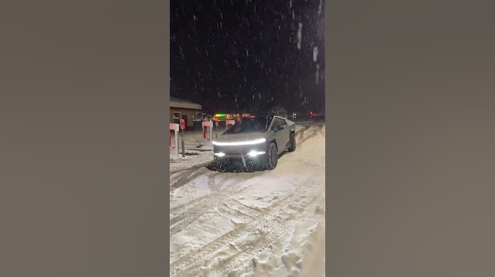 CYBERTRUCK IN SNOW!