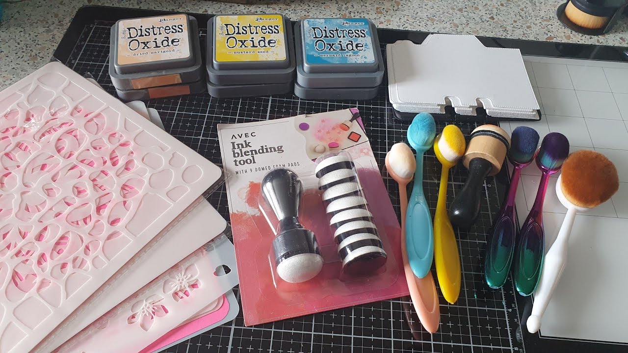 TEST BROSSES/ APPLICATEUR ET POCHOIRS #action #fgoby