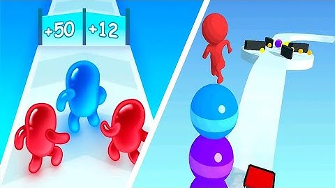 Max Levels Join Blob Clash 3D Vs Stack Rider 3D🔵🎮🧿All New Max Update Mobile Gameplay WE21