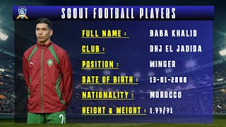 Baba Khalid Winger Morocco National Team Best Of 202526 Fhd