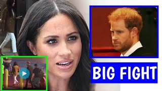 DON'T WALK WITH ME! Footage Meghan Angrily Shouts At Harry At LA Airport After Nigeria Visit