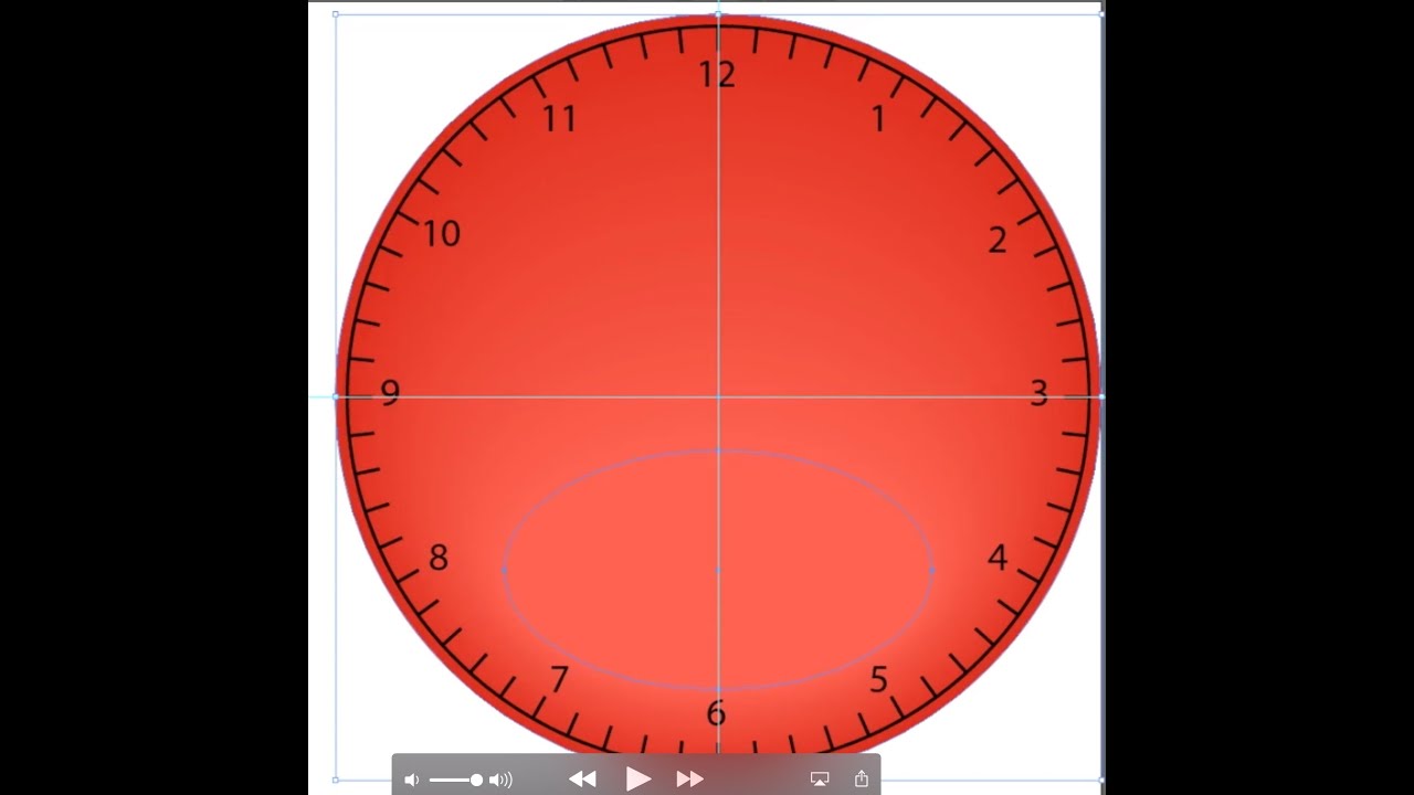 How To Make A Clock In Adobe Illustrator Part 3 Coloring The Face 