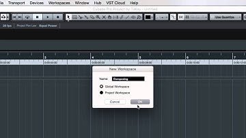 Cubase tutorial:  Workspaces