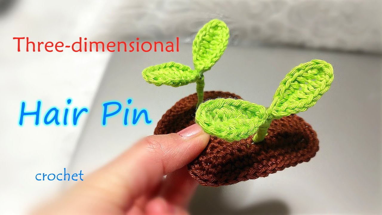 Crochet Three-dimensional hairpin