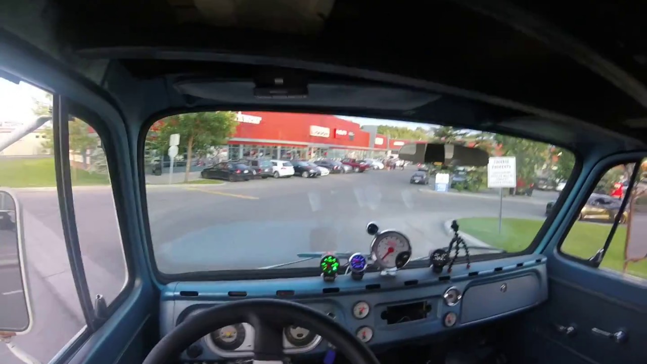 68 turbo van, burnout fun at the Blackfoot car show, in vehicle footage