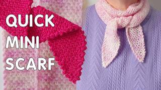 Mini Scarf Crochet Tutorial – Quick, Easy & Uses Little Yarn