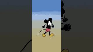 Mickey Mouse walking angry