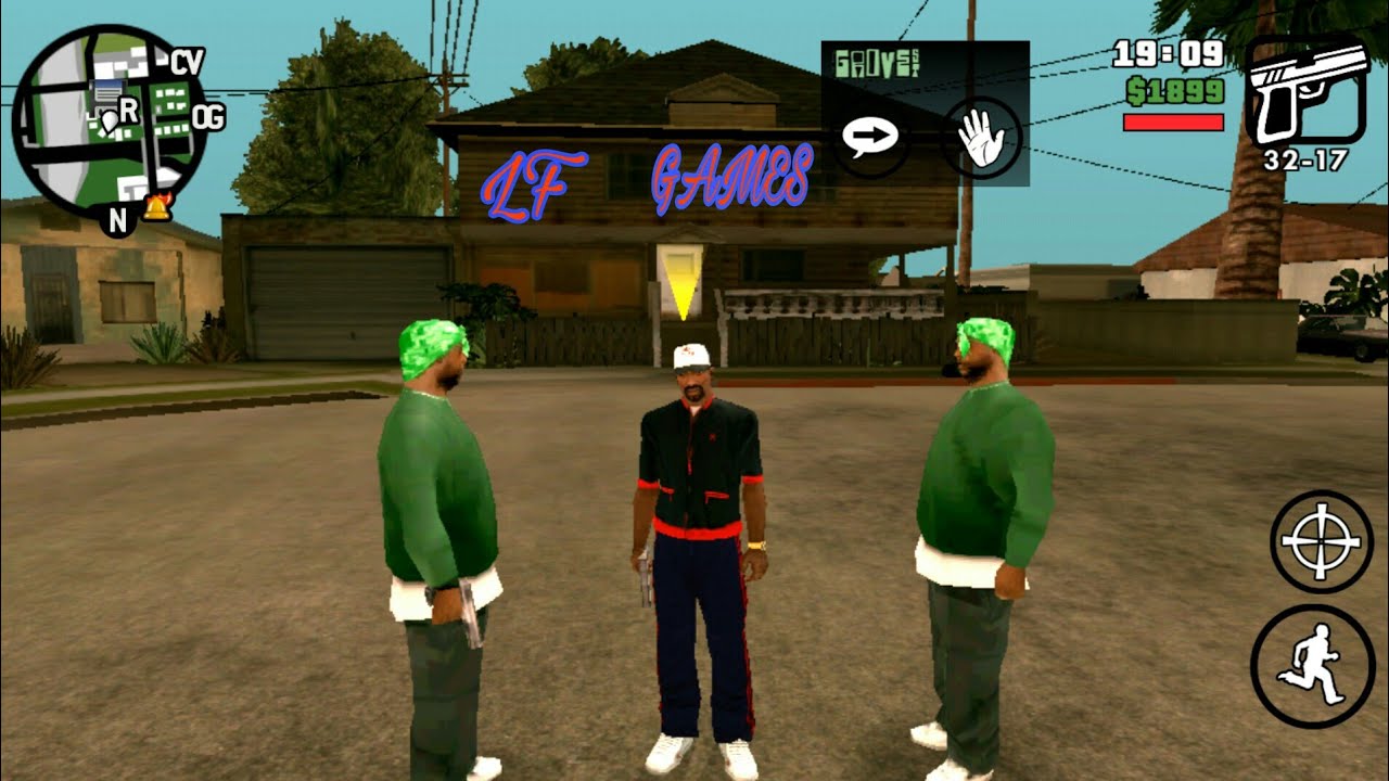 como pegar gangue no GTA San Andreas de celular - YouTube