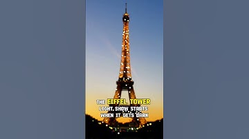 Eiffel Tower Light Show in Paris #travel