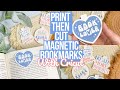 Magnetic bookmarks with cricut print then cut  great beginner project