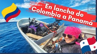 2 boats to cross from Colombia to Panama on a motorcycle, motorcyclist on the way to Alaska