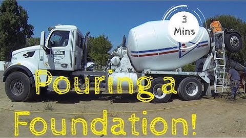 Laying a foundation in 3 minutes!