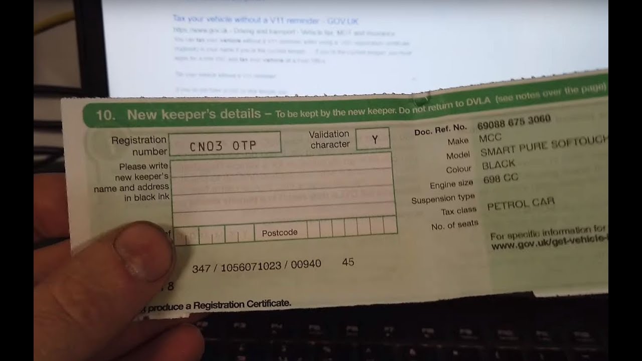 how-to-tax-your-new-car-online-with-green-slip-v5c-2-2020-gov-uk