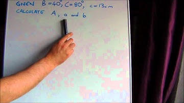 Sine Rule --- Some examples