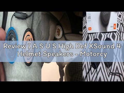 Review I A S U S High Def XSound 4 Helmet Speakers - Motorcycle Snowboard Helmet Speakers - Works wi
