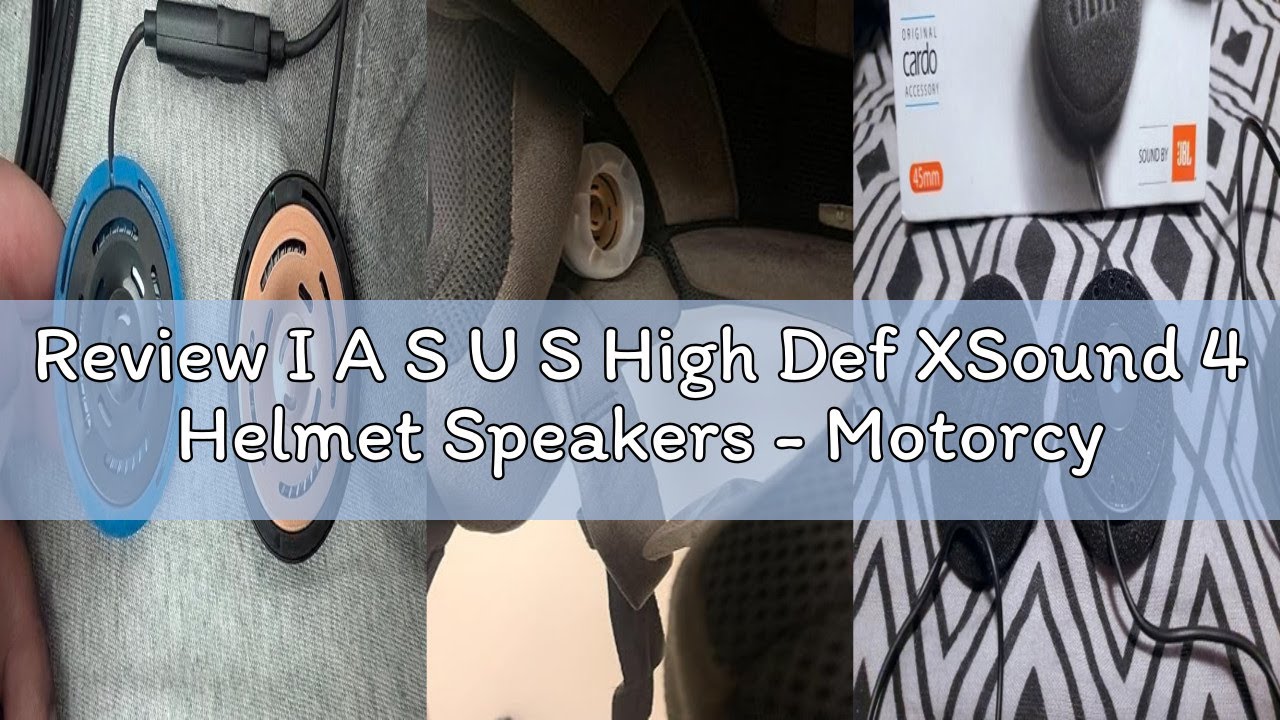 Review I A S U S High Def XSound 4 Helmet Speakers - Motorcycle Snowboard Helmet Speakers - Works wi