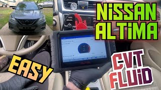 How to change the cvt transmission fluid in a 2014-2018 Nissan Altima easy