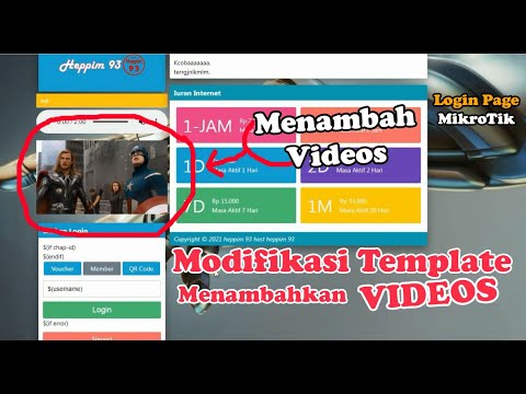 Modifikasi Template Hotspot Mikrotik Menambahkan Videos Pada Login Page