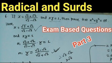Radical and Surds (Part-3) Class 10 SEE Mathematics ||Important Short Question, simplify surds, surd