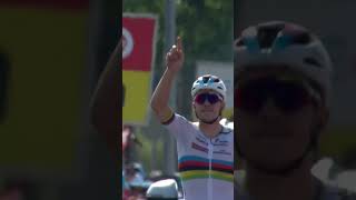 Evenepoel Honours Gino Mäder On Stage 7 Of Tour De Suisse #shorts