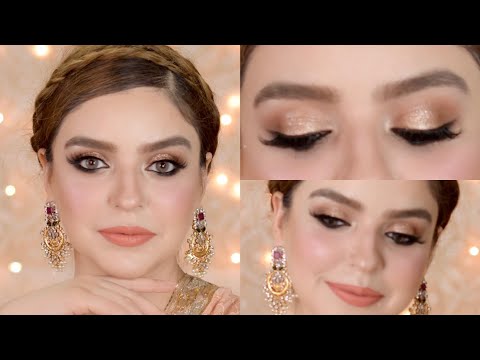 Gold | Bronze Eye Makeup Look | Full Face Glam
