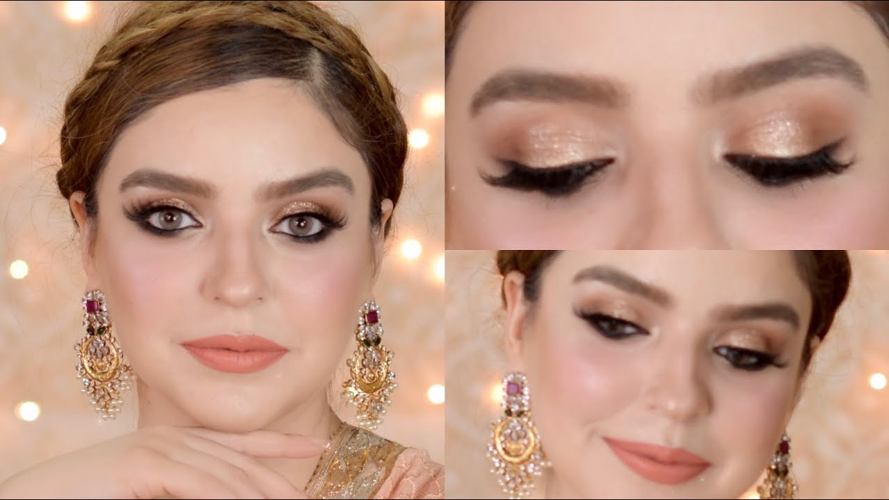 Gold | Bronze Eye Makeup Look | Full Face Glam