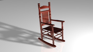 Maya 2014 tutorial : How to model a rocking chair ( full tutorial )