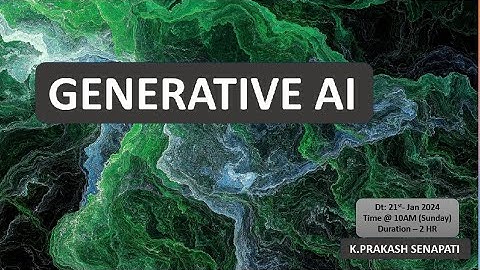 Generative AI | Data Science | Prakash Senapathi | Naresh IT