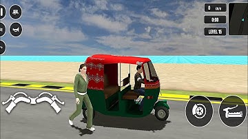 Real Tuk Tuk Auto Rikshaw Simulator 3D #3 - Real Indian City Rikshaw Driving - Android Gameplay