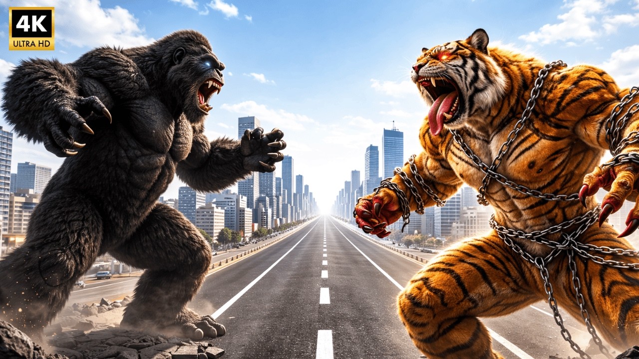 King Kong vs. Tiger Man: The Monster War That Shook The City| King Kong Movie