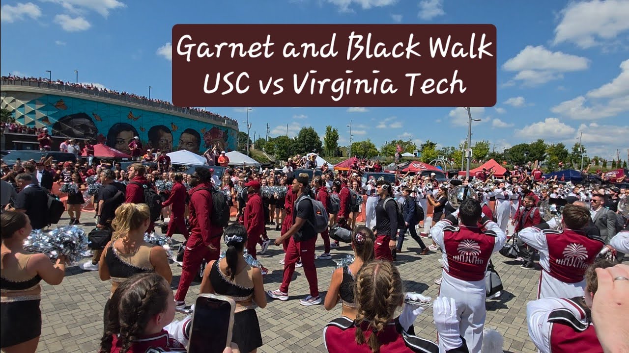 Garnet and Black Walk | 2025 Aflac Kickoff Game | South Carolina Gamecocks vs Virginia Tech Hokies